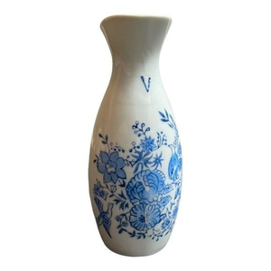 🐞Vintage‎ Vinegar Cruet Blue & White Porcelain Floral Doves Birds Japan